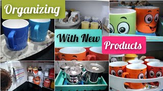 Organizing My Kitchen With New Kitchen Essential|New Useful Products Kitchen Countertop Organization