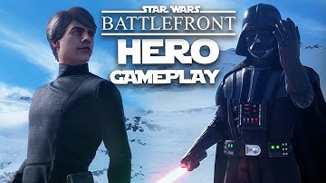 Star Wars Battlefront Vader Gameplay & Luke Skywalker Gameplay