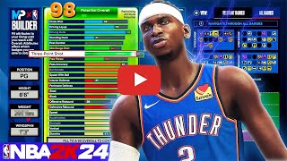 Video thumbnail of "I MADE A 6’8 DEMIGOD BUILD IN NBA 2K24 !! BEST BUILD !!"