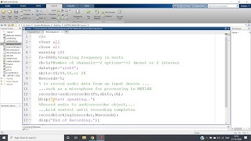 How to record audio in Matlab (with complete code)