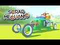 КЛАУД, ГЛЮК и БИТВА МАШИН на ПОРШНЕВЫХ ДВИГАТЕЛЯХ в SCRAP MECHANIC