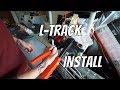 L track Installation and RivNuts in Custom Van