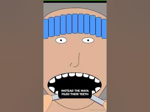 Scary Maya teeth modification #shorts