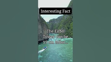 The Eiffel Tower can be 15 cm taller... #shorts #travel #eiffeltower