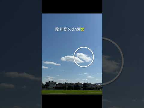 雲が龍神様のお顔に Shorts Short 龍神様 龍神雲 龍雲