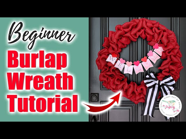 Pretty Valentine Wreath: Easy DIY with Ribbon - A Pop of Pretty