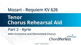 Mozart's Requiem Part 2 - Kyrie - Tenor Chorus Rehearsal Aid Resimi