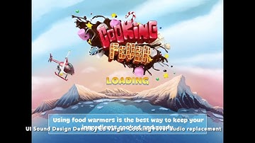 Cooking Fever User Interface Sound Design Demo