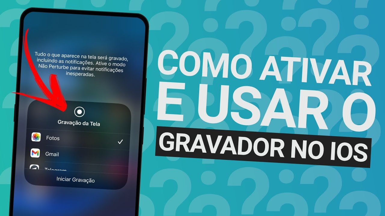 COMO ATIVAR O GRAVADOR DE TELA DO IPHONE - COMO GRAVAR A TELA DO IPHONE ...