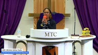Minister Ashley Taylor The Pain And Triumph In Becoming More Than!