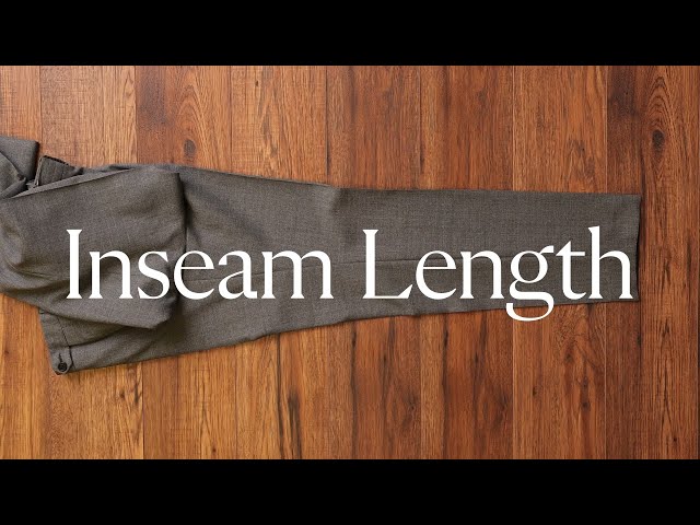How To Measure Your Dress Pant: Inseam Length 