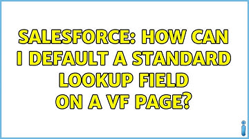 Salesforce: How can I default a standard lookup field on a VF Page?