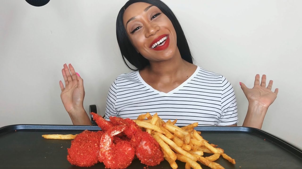 FLAMING HOT CHEETO FRIED SHIRMP!!