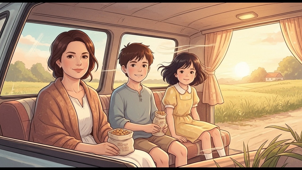 Peaceful Village Road Journey with Family 🌾 | Cozy Countryside Drive Ambience