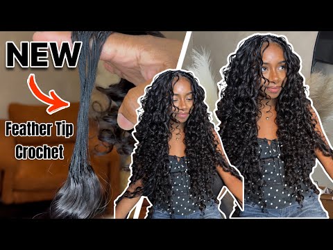 Layered Boho Knotless ft. YWigs NEW Longer Feather Tip Crochet Hair for Boho Braids 