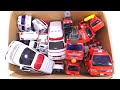 多くの救急車と消防車のミニカーが今日も走ります。Working car ambulances and miniature fire trucks will continue to run.