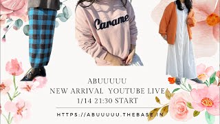 abuuuuu 2023 new arrival YouTube LIVE ！ぽっちゃりさんむけお洋服SHOP