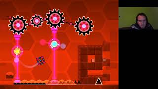 Geometry Dash Blast Processing 10 attempts 100%