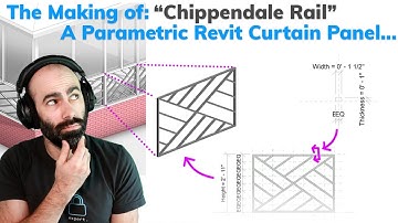 Parametric Revit Family Tutorial - Curtain Panel "Chippendale Rail"