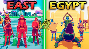 EAST DYNASTY vs ANCIENT EGYPT - Totally Accurate Battle Simulator | TABS