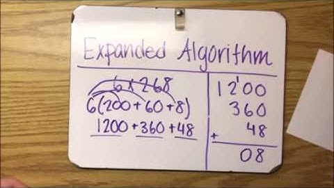 Multiplication: Expanded Algorithm