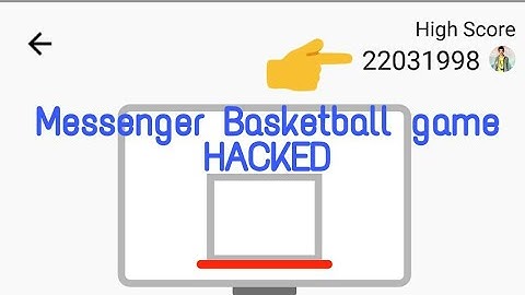 How to hack Facebook messenger Basketball Game