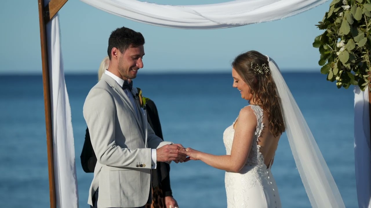 Ashley & Gio wedding film still