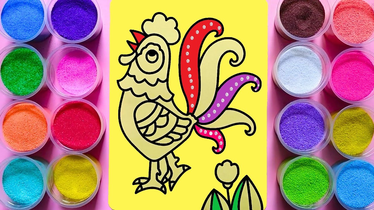 How to Create Stunning and Colorful Chicken Sand Paintings A Stepby