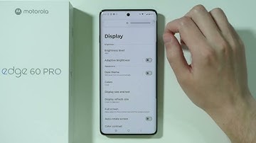 Motorola Edge 60 Pro: How to Change Brightness (Adjust Screen Brightness)