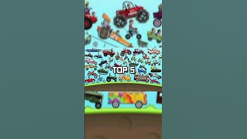 Top 5 Best Vehicles For Hill Climb Racing #hillclimbracing #hcr #top5 #cars