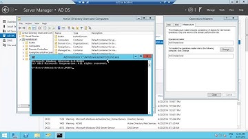 Netdom query fsmo on Windows Server 2012r2