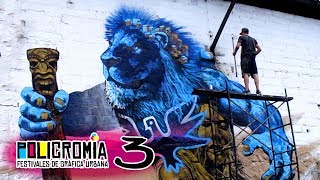 BIG BLUE LION Mural - Policromia Tour (EP03)