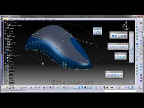 Step 15-Computer Mouse | Final Catia basic Surface modeling techniques