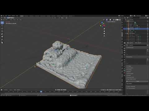 Blender 2.8.3 water simulation interaction with surrounding obstacles