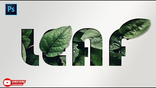 Realistic Leaf Text Effect in Photoshop | Advance Photoshop Tutorial
