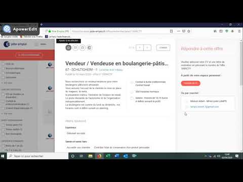 Postuler via pôle emploi
