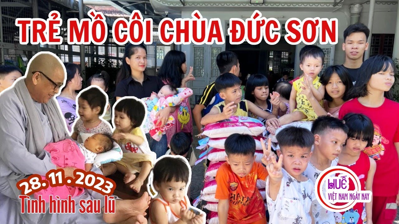 🔴 Trực tiếp 28/11: Thăm các cháu nhà trẻ mồ côi chùa Đức Sơn sau lũ lụt thế nào!