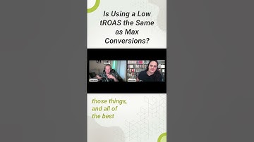 Is Using a Low tROAS the Same as Max Conversions? #shorts #googleads #marketing #paidtraffic #ppc