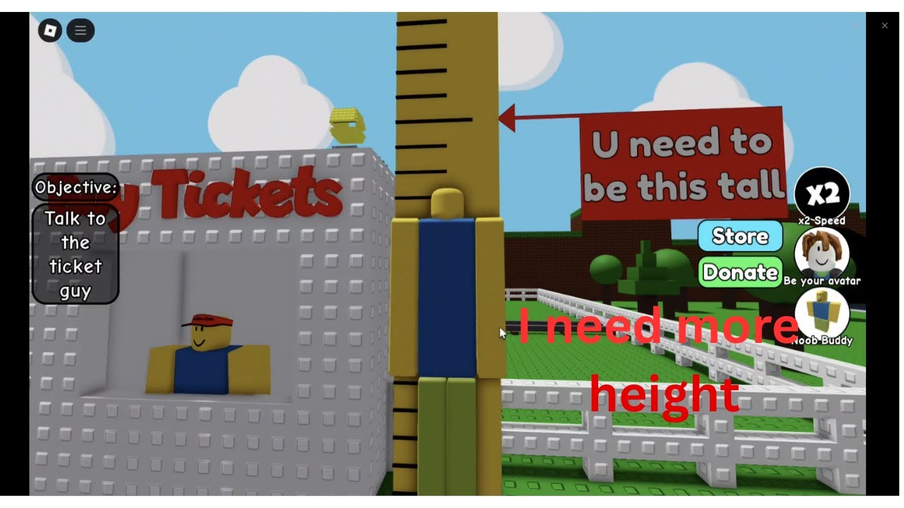 playing Roblox i need more height 