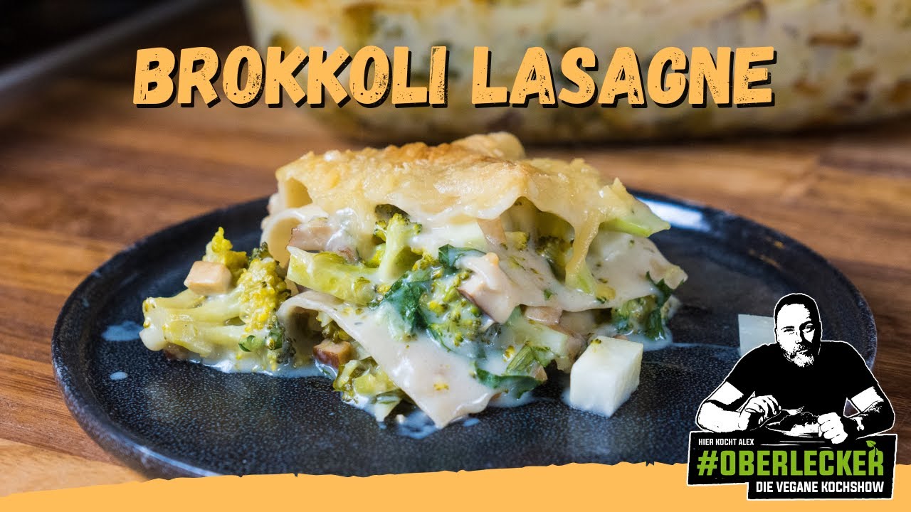 Vegane Brokkoli-Kohlrabi-Lasagne mit Tofuspeck - YouTube