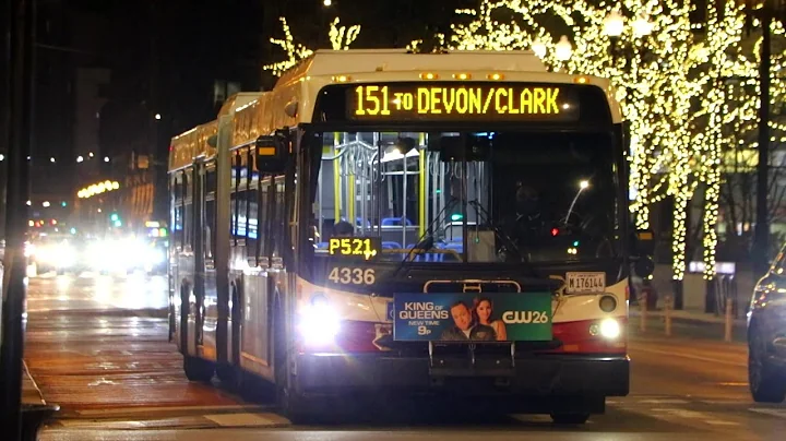 Chicago Transit Authority 2012-2013 New Flyer D60LFR 4336 On The 151