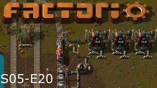 Factorio S05 E20, Oil Refineries Setup