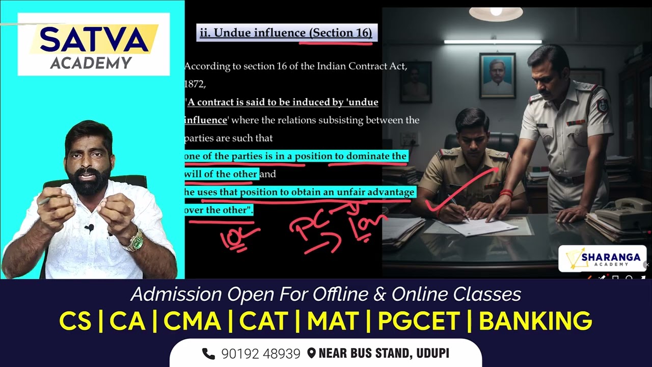 Free Consent | Indian Contract Act | Promise | Law Education | LLB | Judiciary