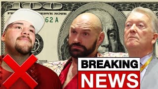 Breaking News  bad Frank Warren Rules Out Andy Ruiz Due To Asking For Too M Uch Money 