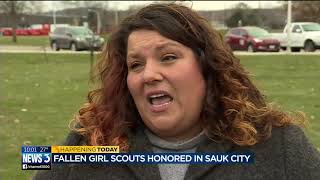 Sauk City Girl Scouts vigil
