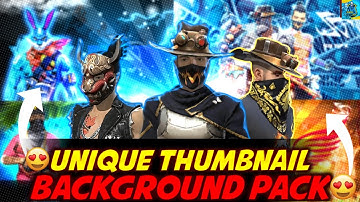 FREE FIRE UNIQUE THUMBNAIL BACKGROUND PACK 🥰 || SBG GAMING FF