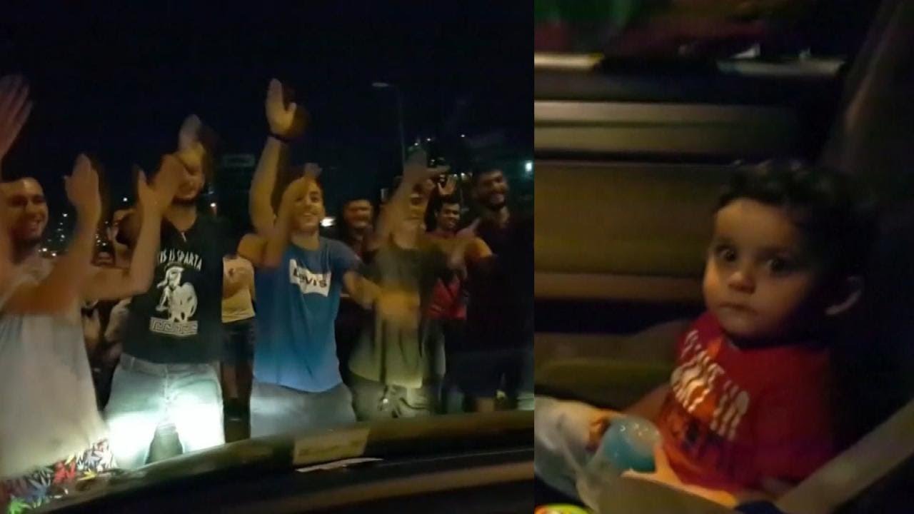 Lebanese Protesters Sing 'Baby Shark' to Toddler