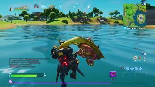 Playing Fortnite on 10000 ping
