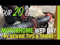 RV LIVING | OUR 20 BEST RV NEWBIE MOTORHOME WET BAY BLACK TANK AND FRESHWATER TIPS AND TRICKS-EP119