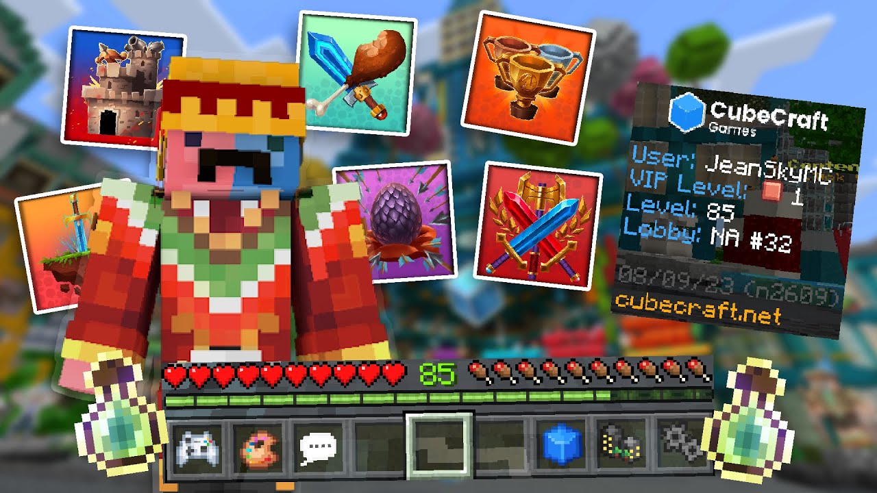 COMO SUBIR MAS RAPIDO DE NIVEL en CUBECRAFT| MINECRAFT 1.20 BEDROCK ...